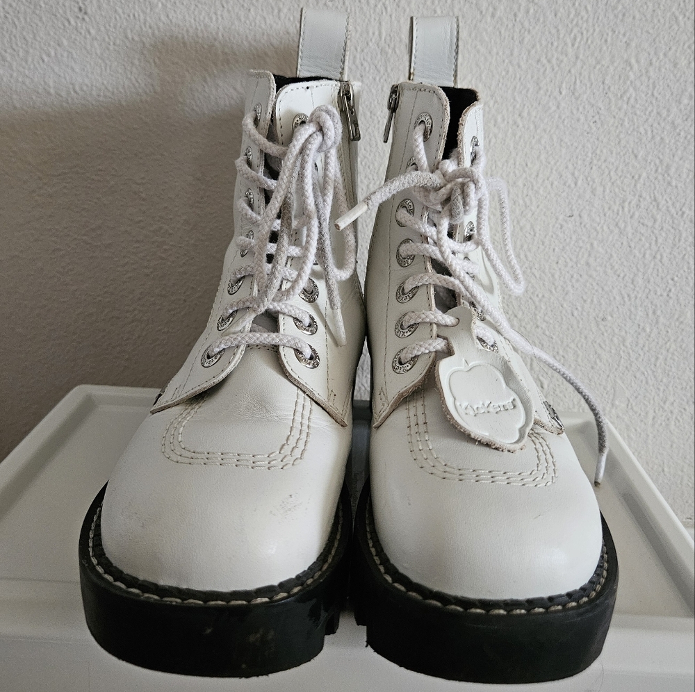Kickers Lizziie lace up leather boots - Picture 3 of 8